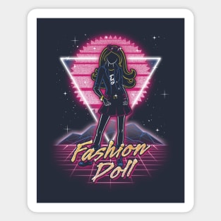 Retro Fashion Doll Sticker